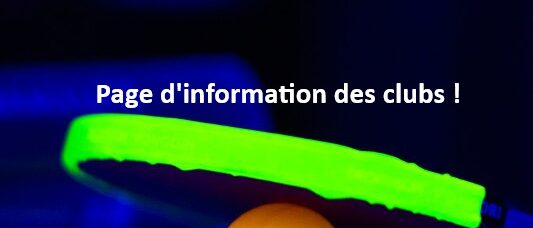 Informations des clubs